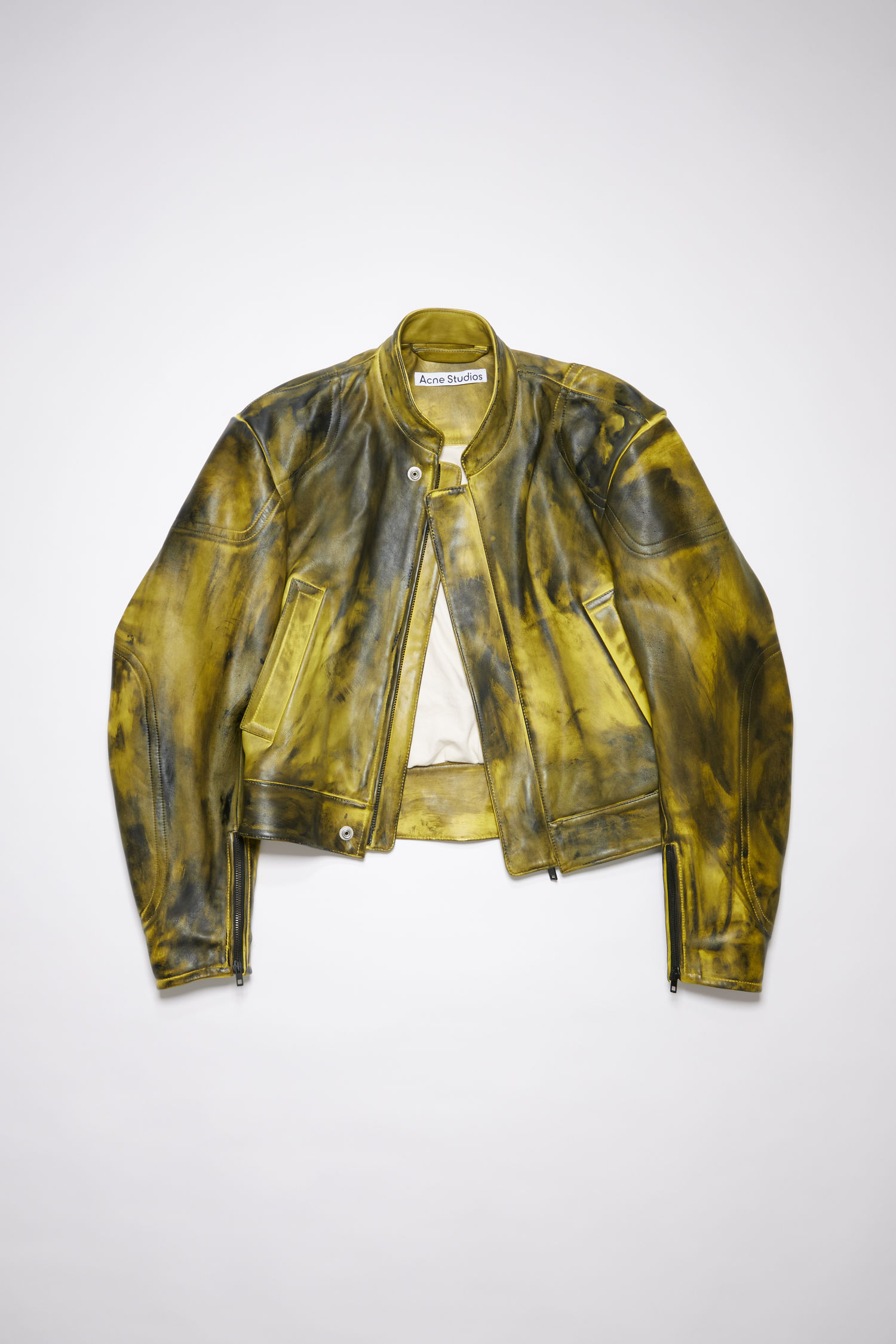 acnestudios.com | Hand-painted leather jacket