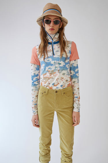 Blå Konst Meow Super8 Flowers Blue Multi 375x