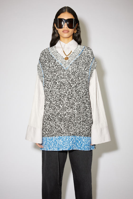 FN-WN-KNIT000334, White/black