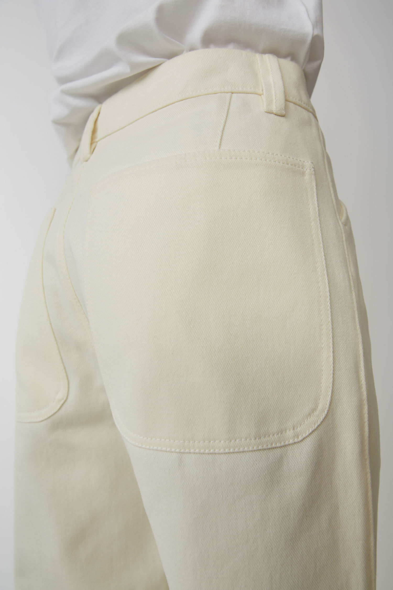 ACNE STUDIOS Workwear trousers ivory white