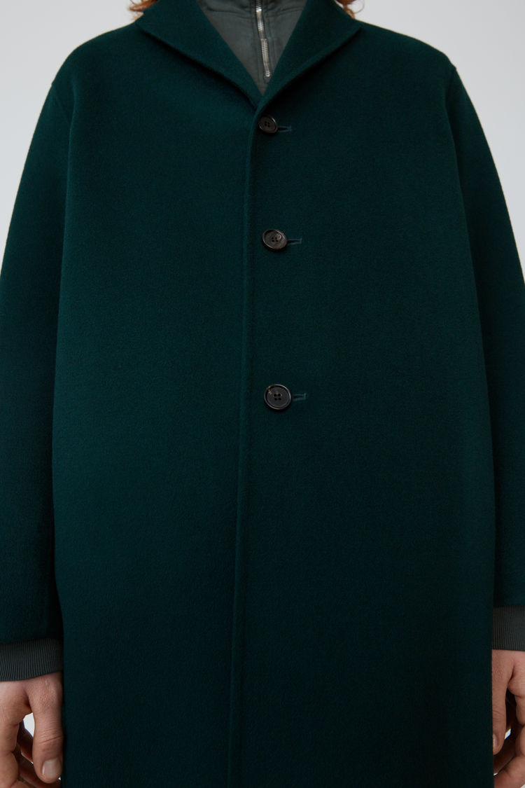 Acne Studios Oversized Coat Bottle Green