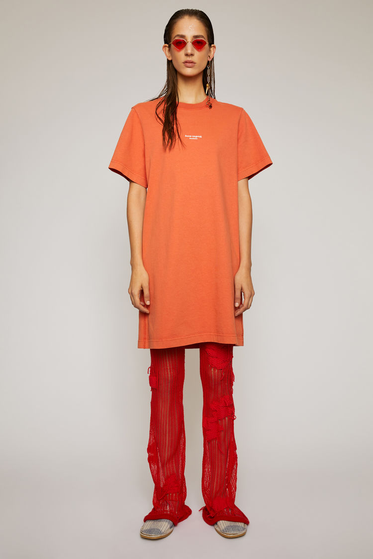 acne t shirt dress Acne Studios Oversized T-Shirt Dress in Optic White