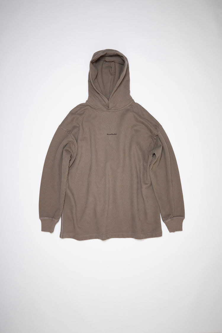 Acne Studios Hooded Sweatshirt In Stone Grey