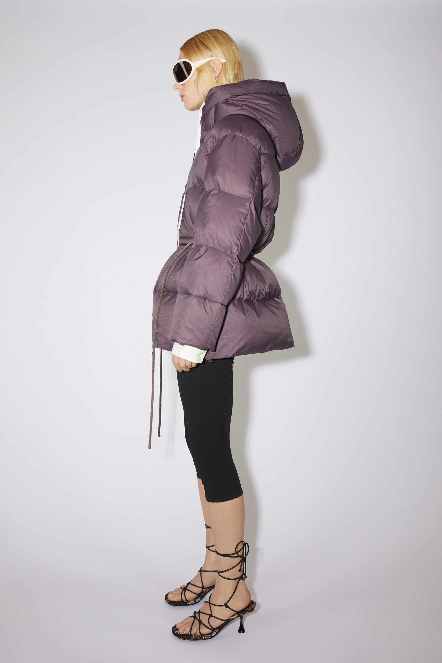 purple bubble coat