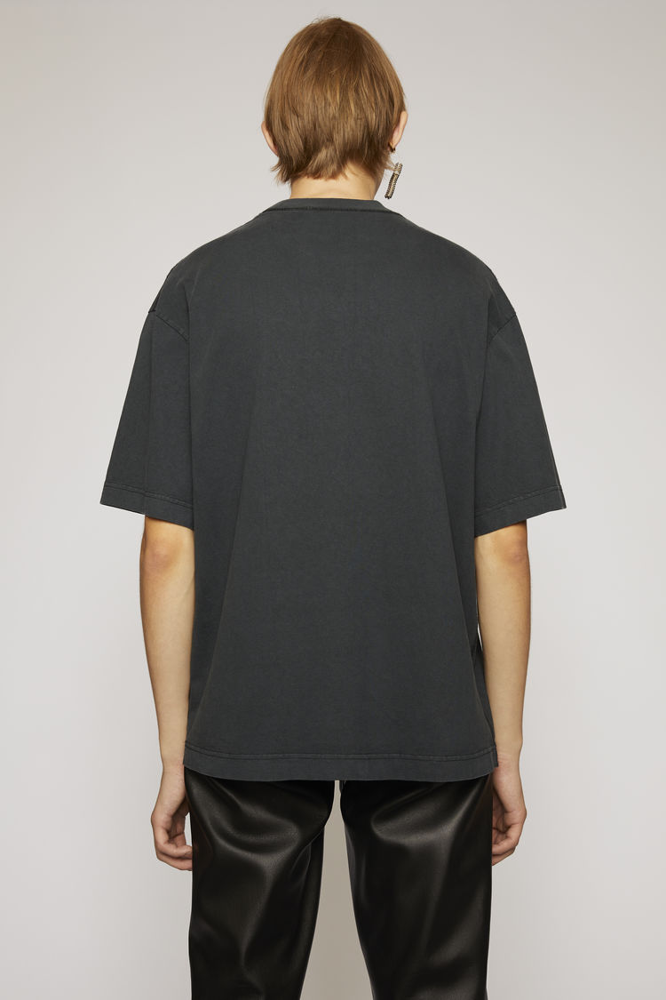 ACNE STUDIOS Reverse-logo t-shirt Black
