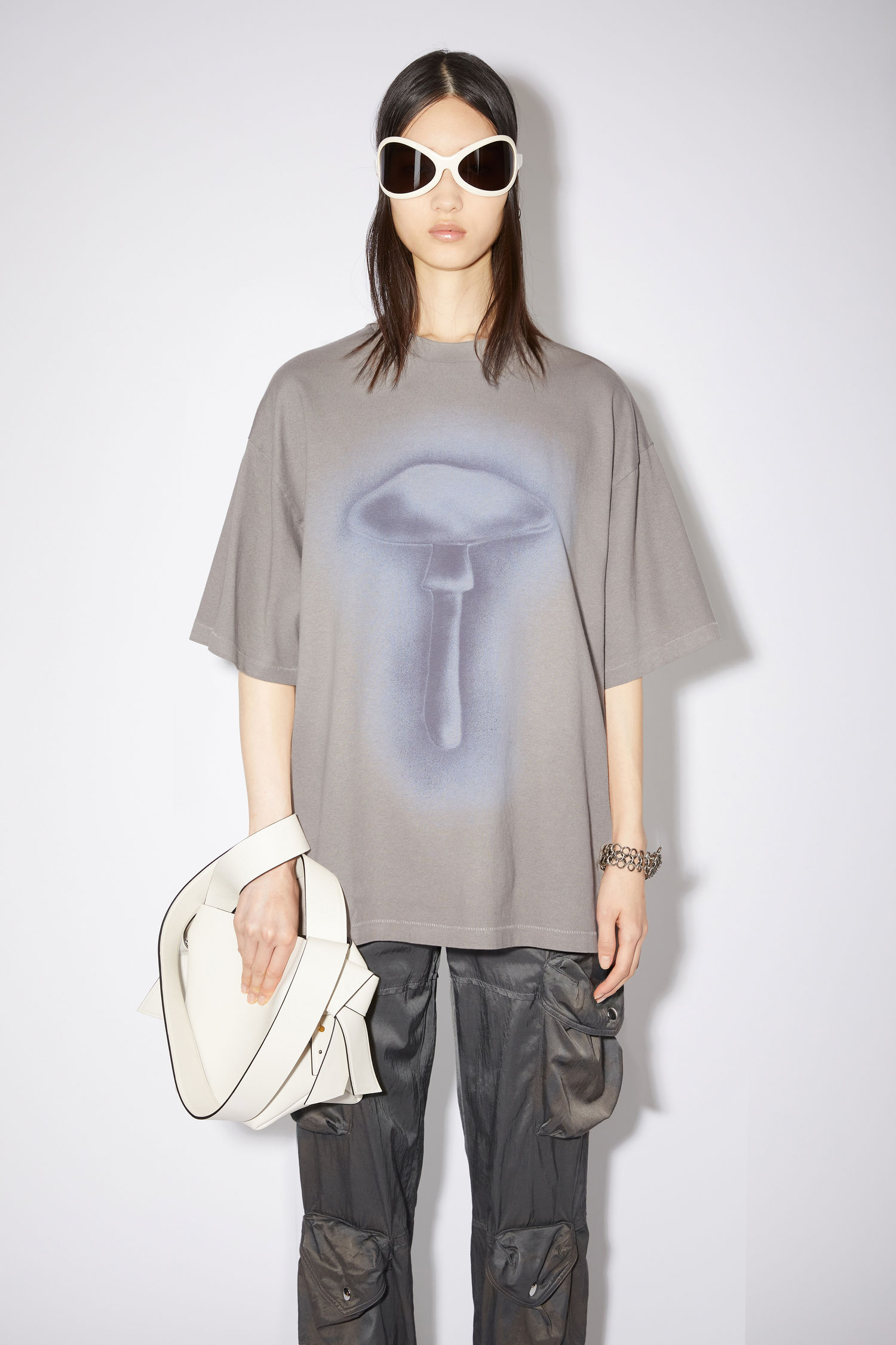 Acne Studios - Crew neck t-shirt - Fog grey