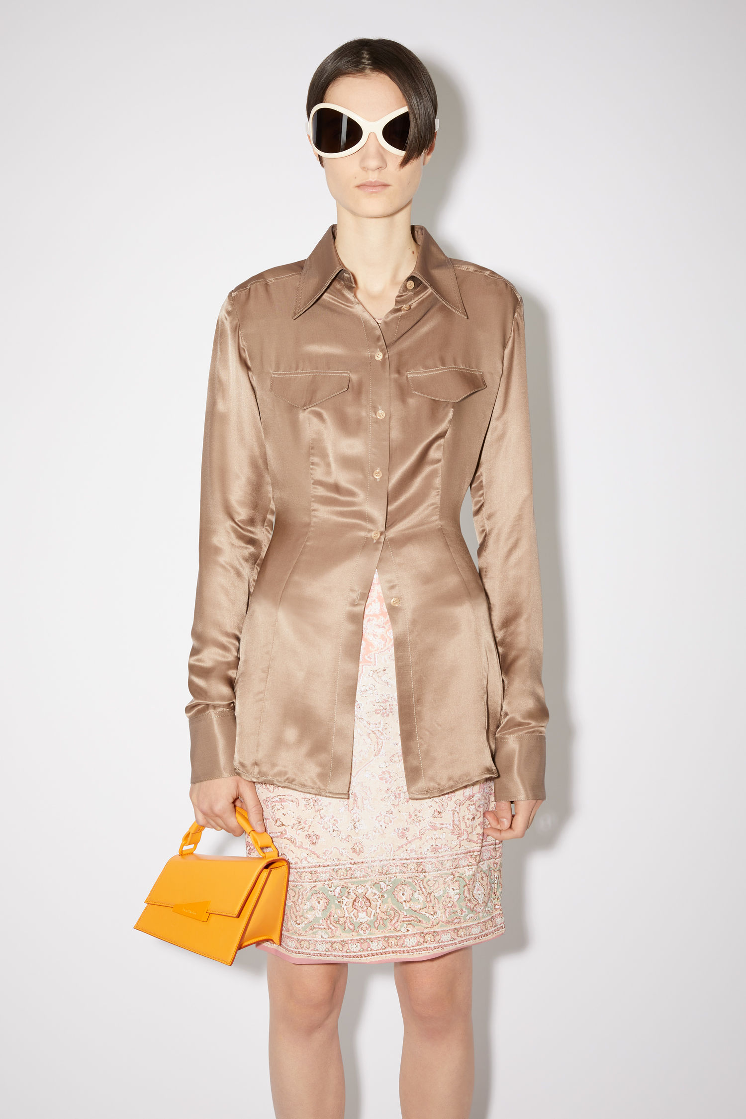 acne studios silk shirt