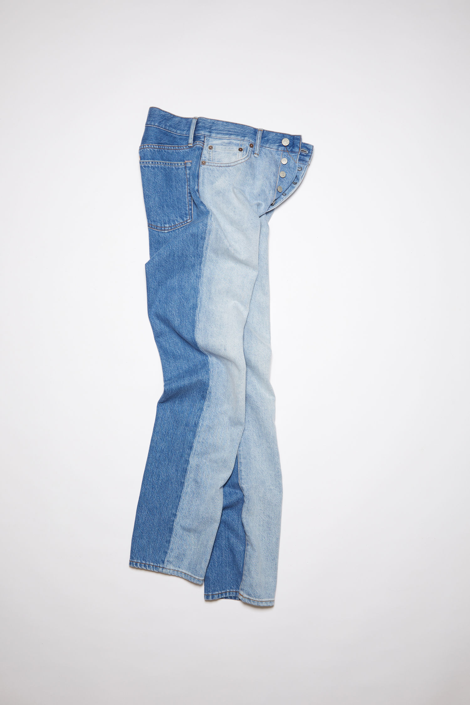 Acne Studios ツートーンデニム ライトブルー デニムブルー