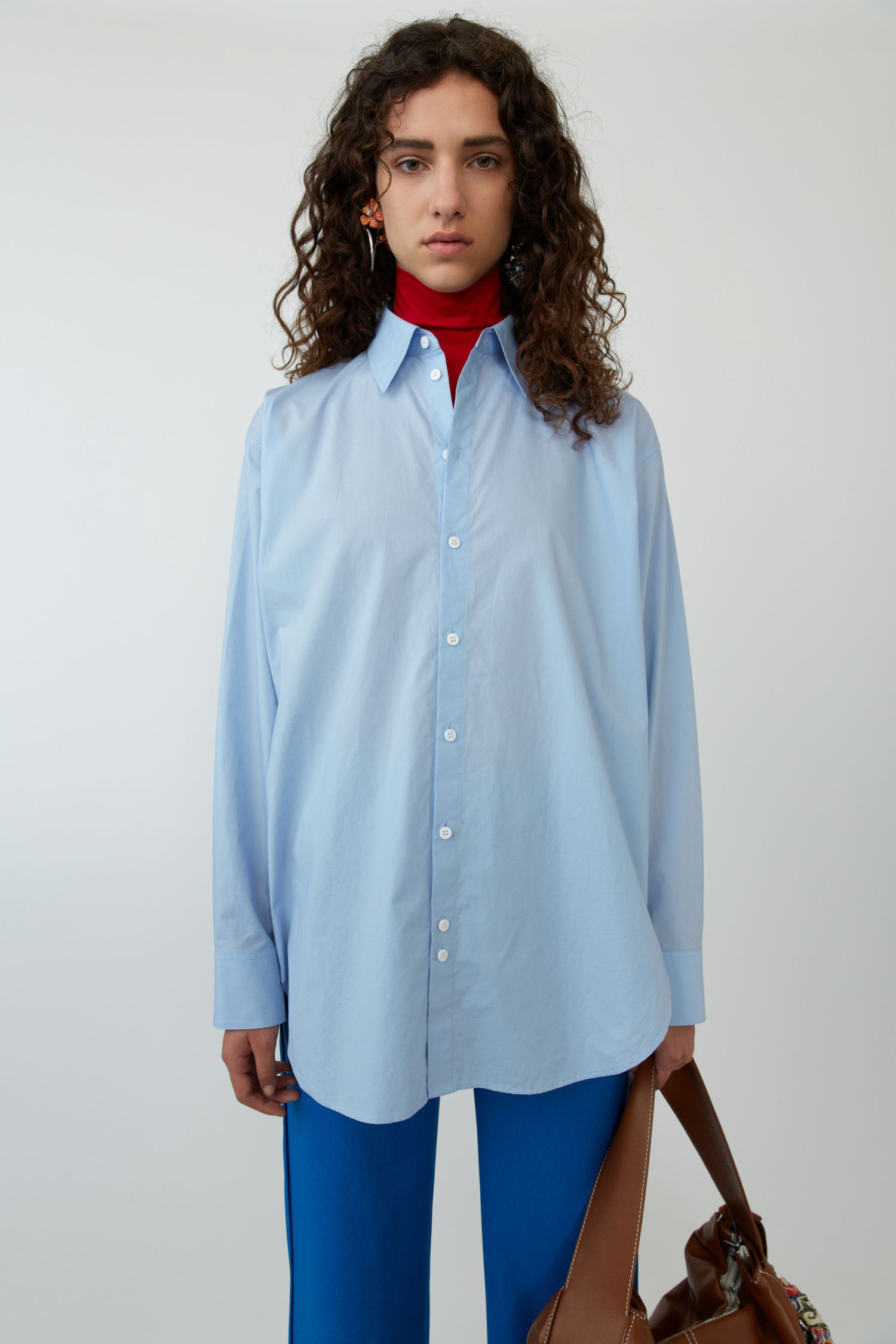 ACNE STUDIOS Menswear style shirt light blue