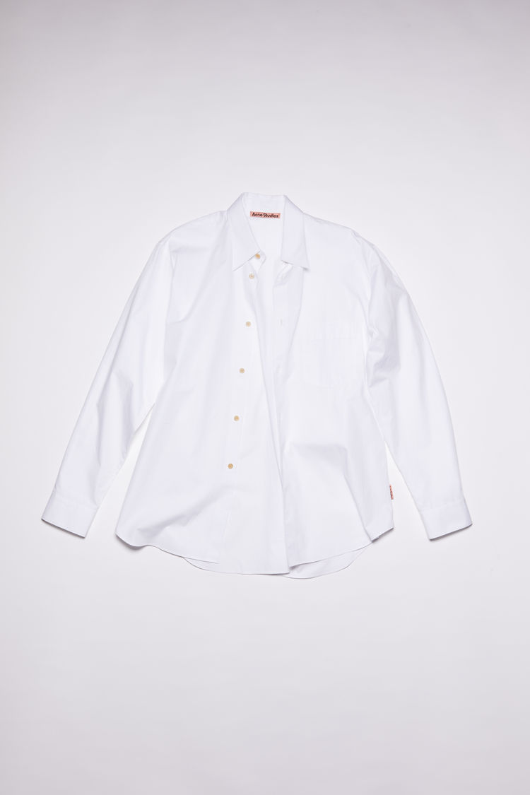 Acne Studios Long Sleeve Shirt In White 