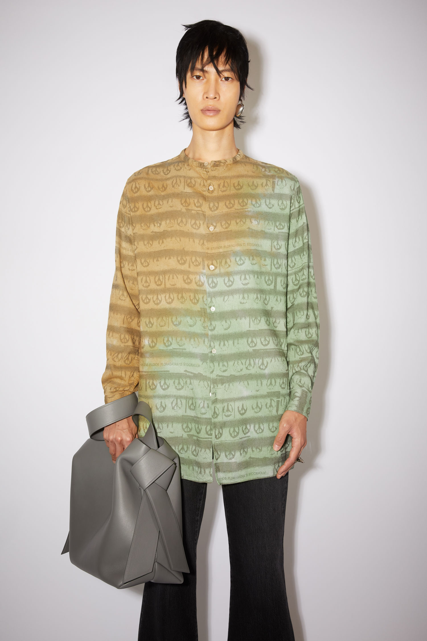 Acne Studios - Tie-dye shirt - Green/orange