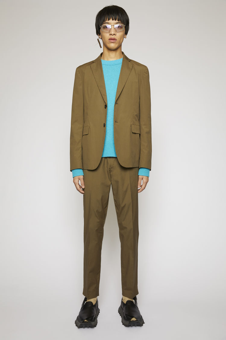 ACNE STUDIOS Cotton-poplin suit jacket Hunter green