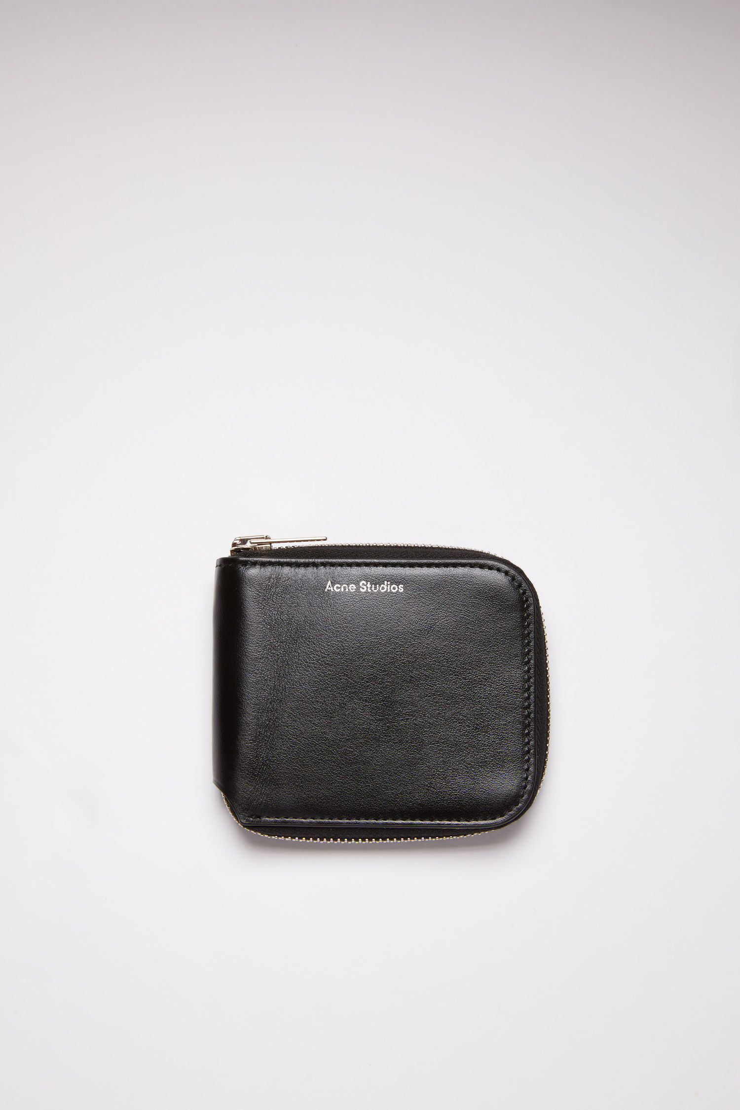 아크네 스튜디오 지갑 Acne Studios Compact zip wallet - Black