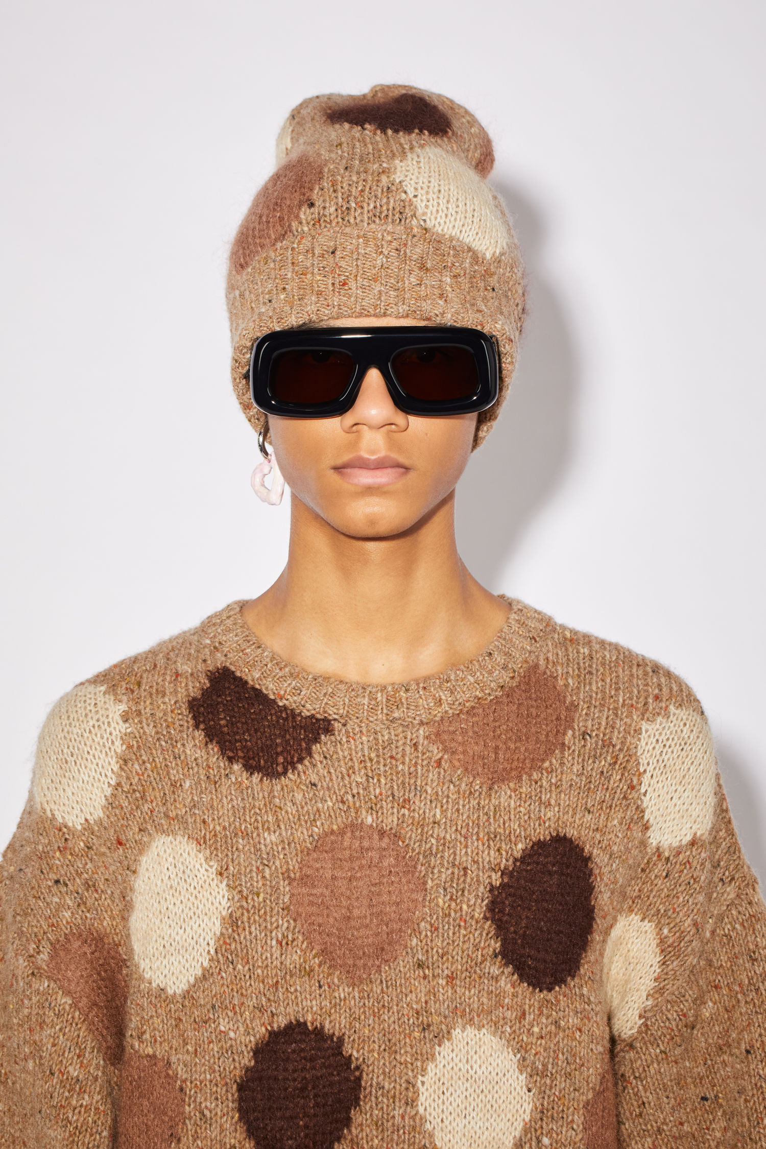 Acne Studios - Wool dot beanie hat 
