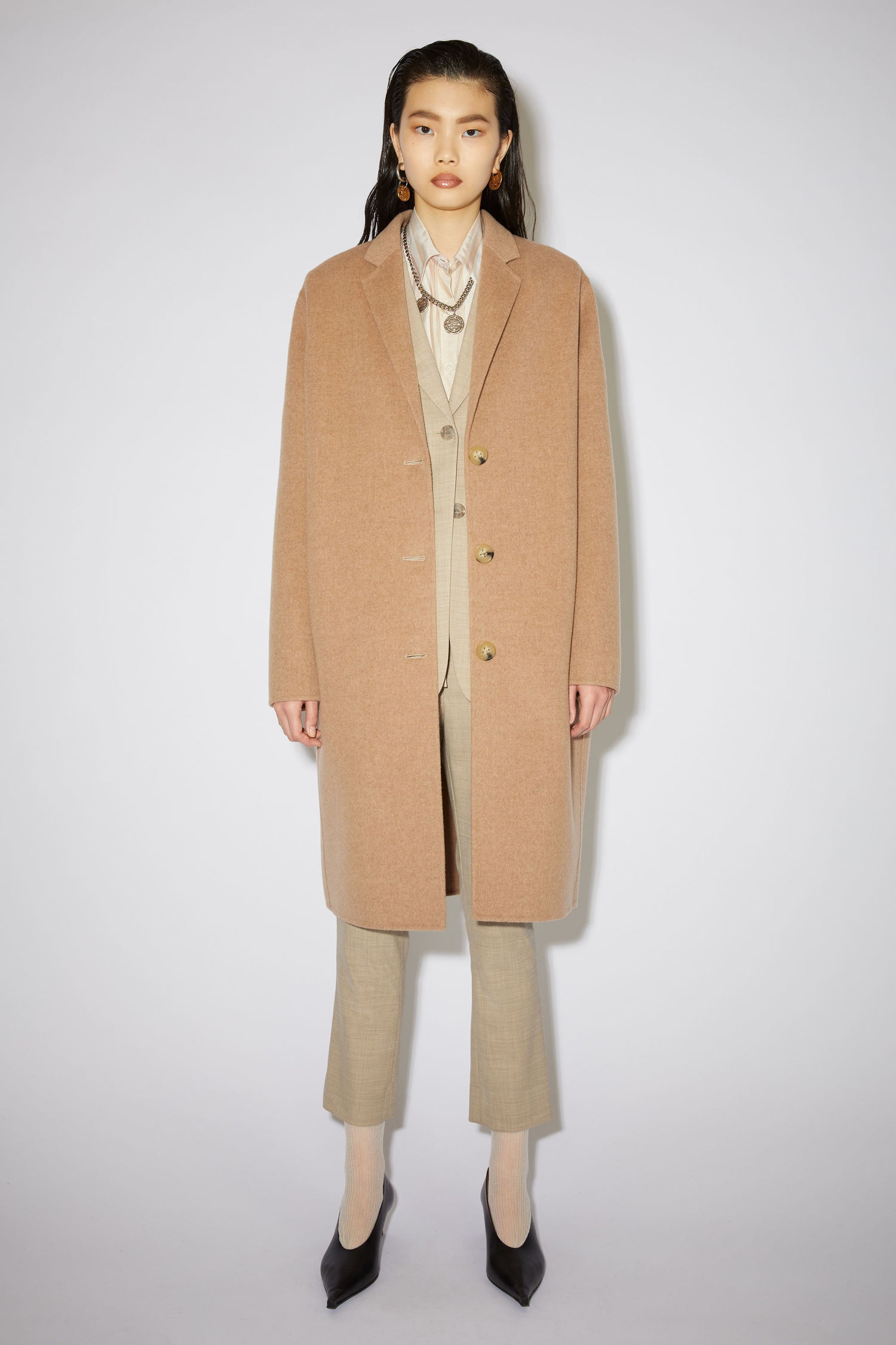 acne single breasted coat