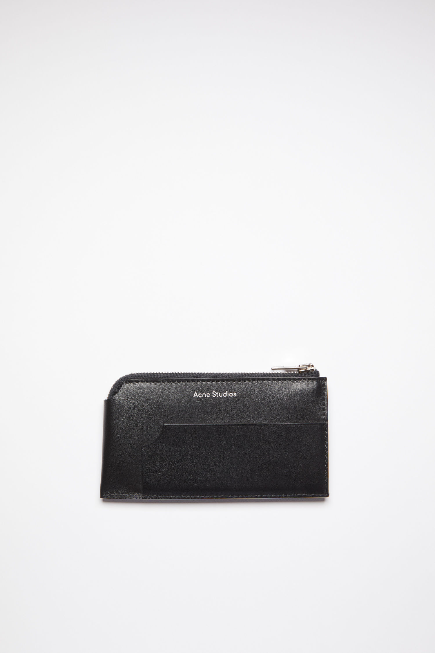 아크네 스튜디오 지갑 Acne Studios Leather zip wallet - Black