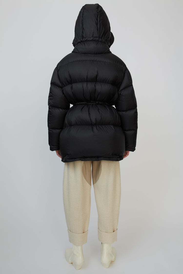 ACNE STUDIOS Hooded down jacket Black