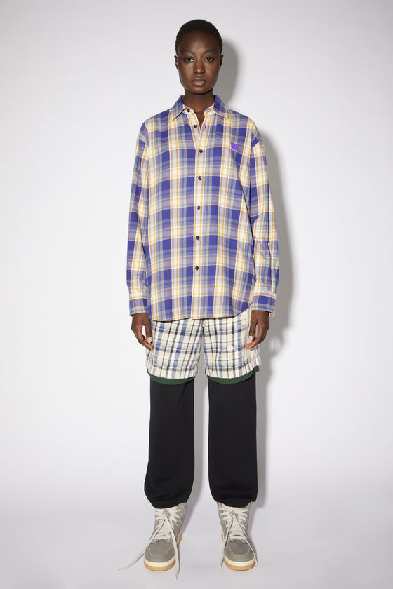 FA-UX-SHIR000022, Purple/mustard yellow