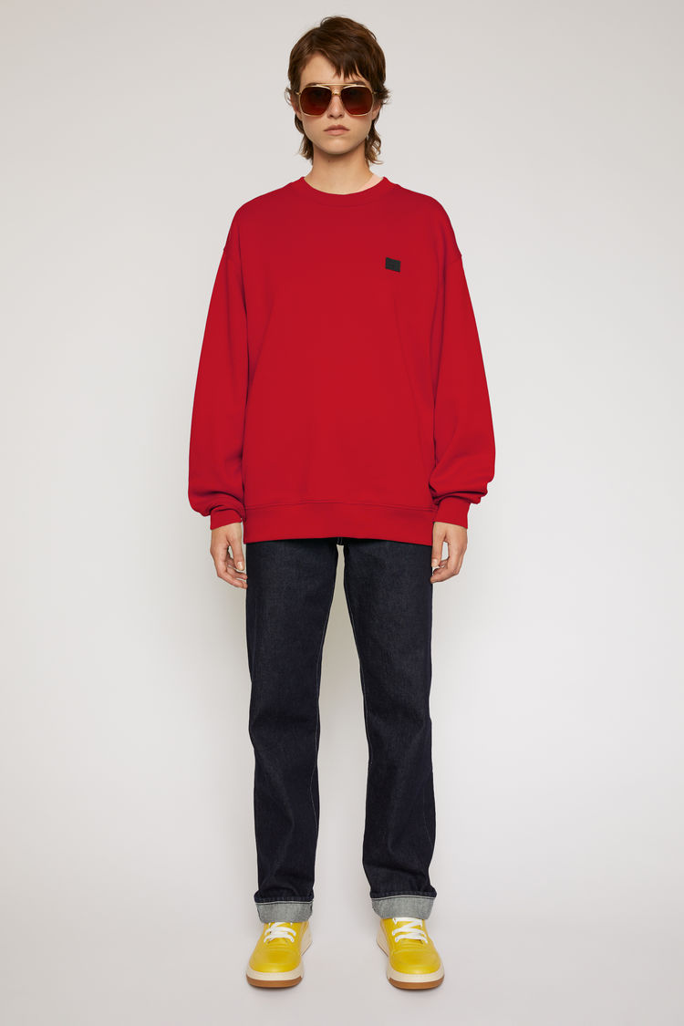 Acne Studios 超大运动衫  樱桃红/黑色 In Red