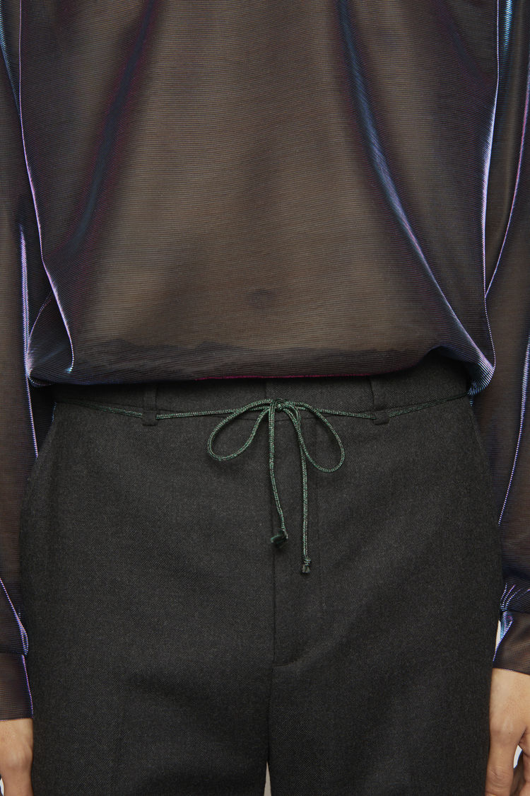 ACNE STUDIOS Iridescent mesh top Blue