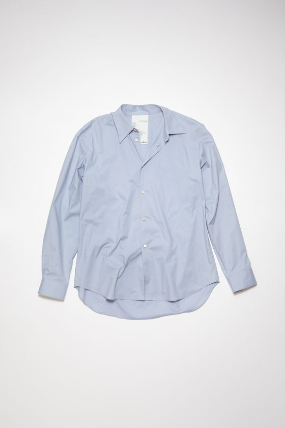 付与 ACNE STUDIOS ギミックプルオーバーシャツ 襟着脱 デニム L49