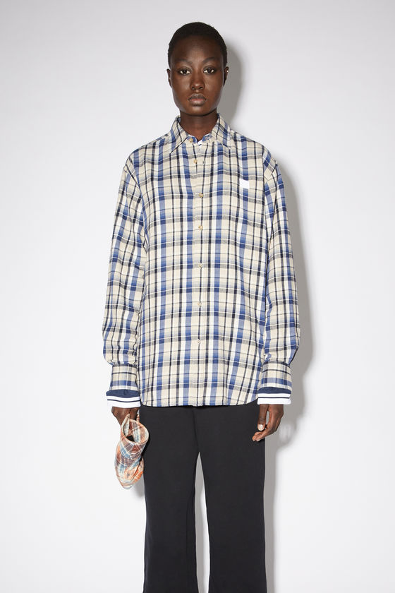 FA-UX-SHIR000022, Oat beige/blue