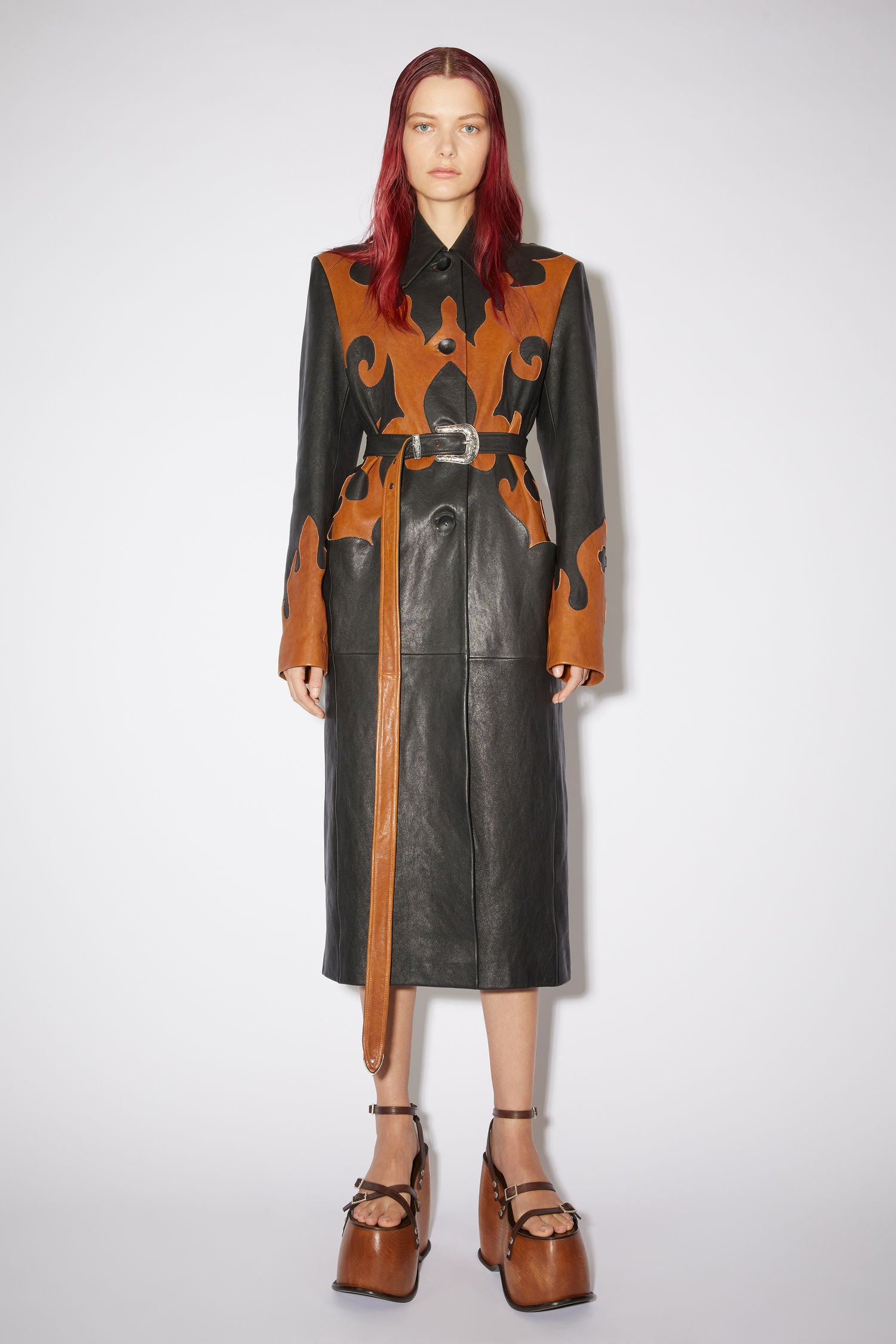 Acne Studios - Leather coat - Black