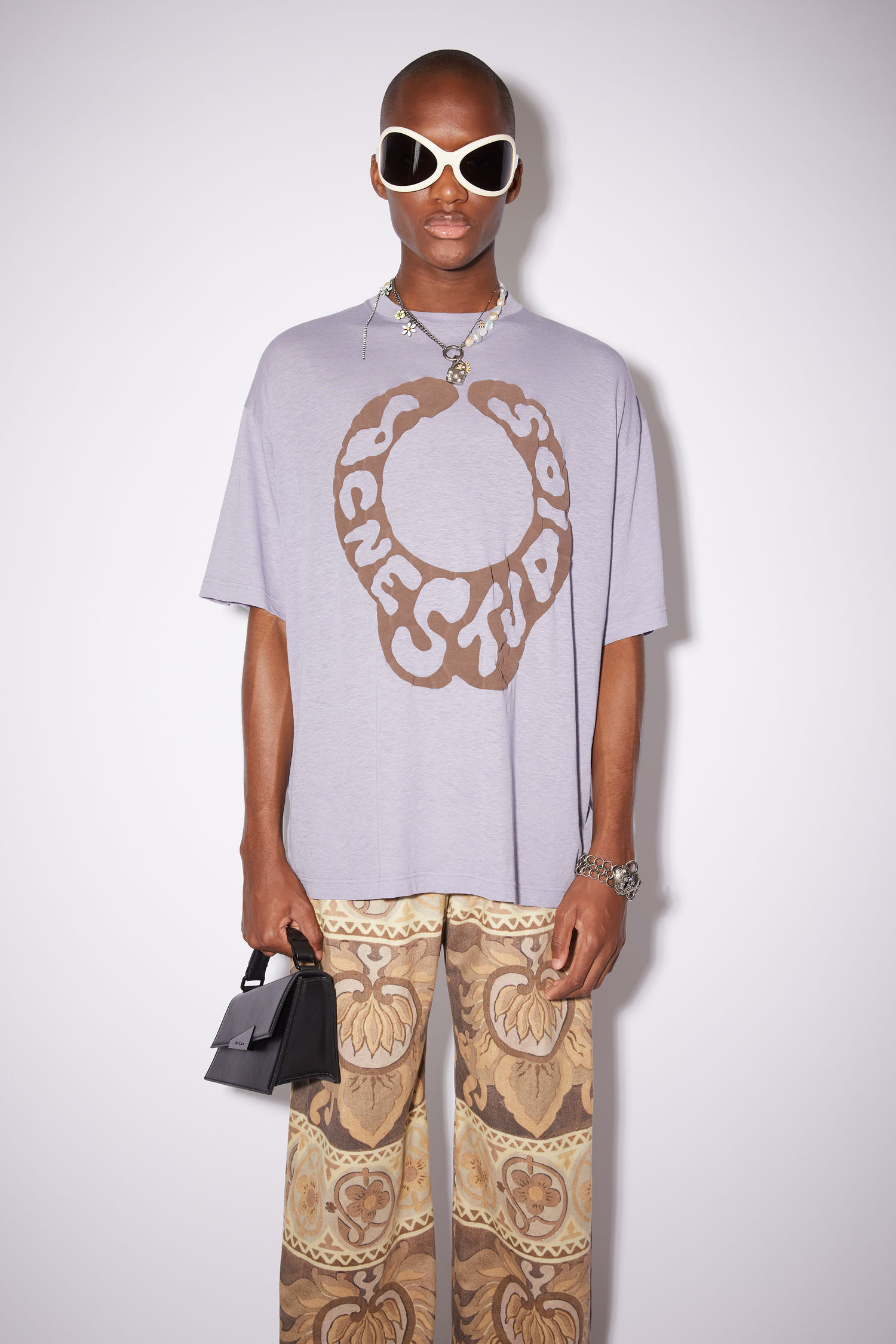 Crew neck t-shirt - Lavender purple