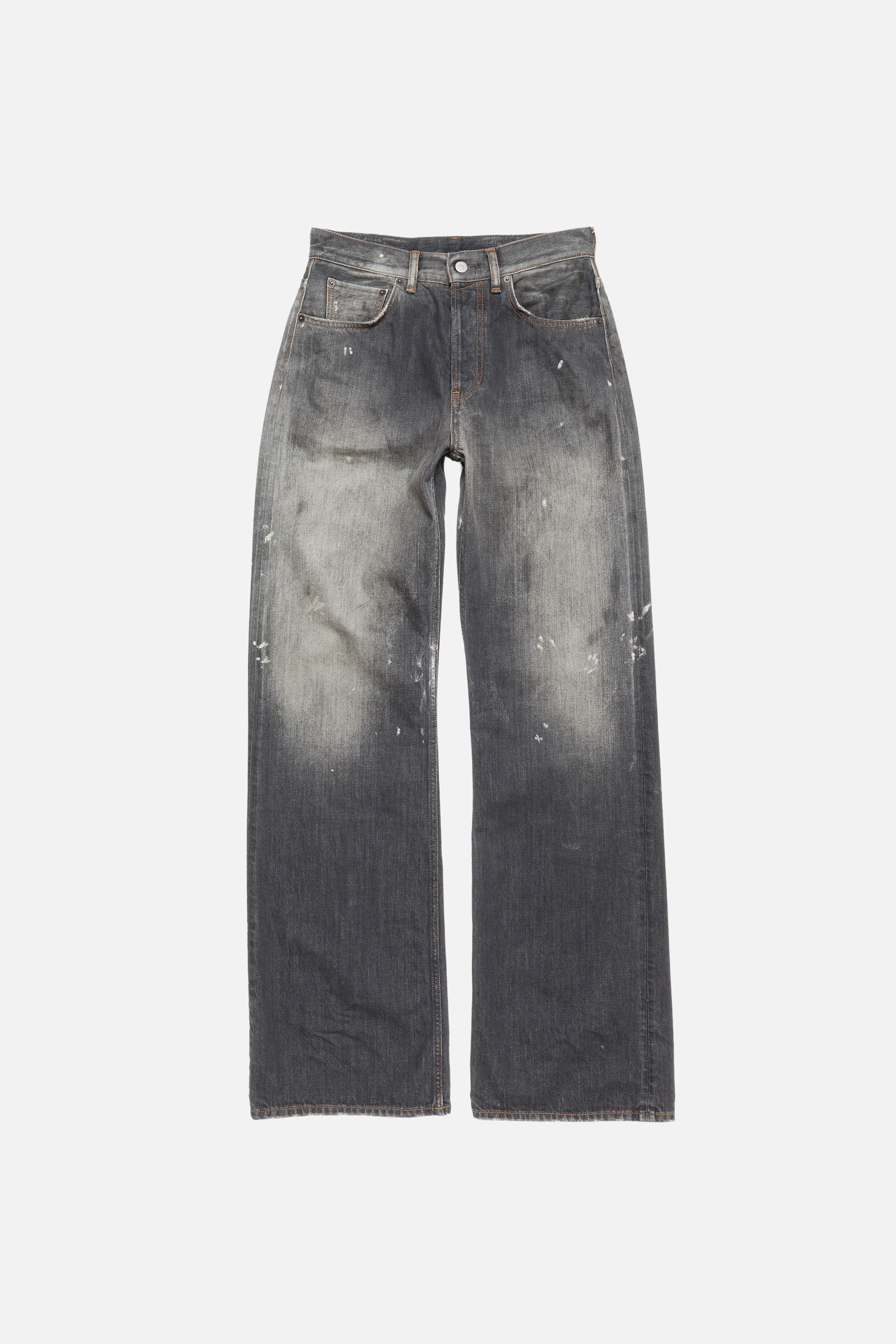 Acne Studios Wide-leg Denim Jeans In Black