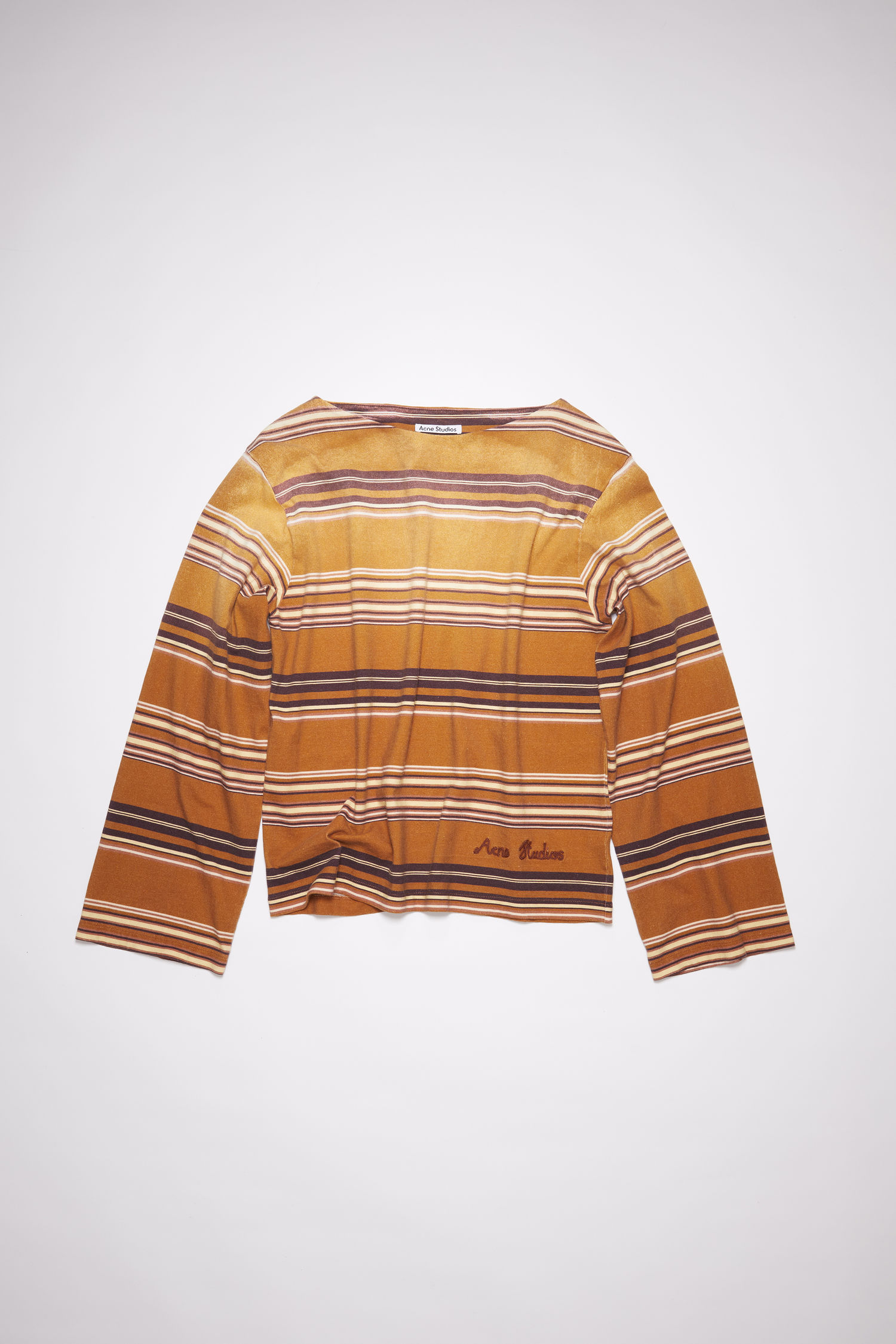Striped t-shirt - Rust orange