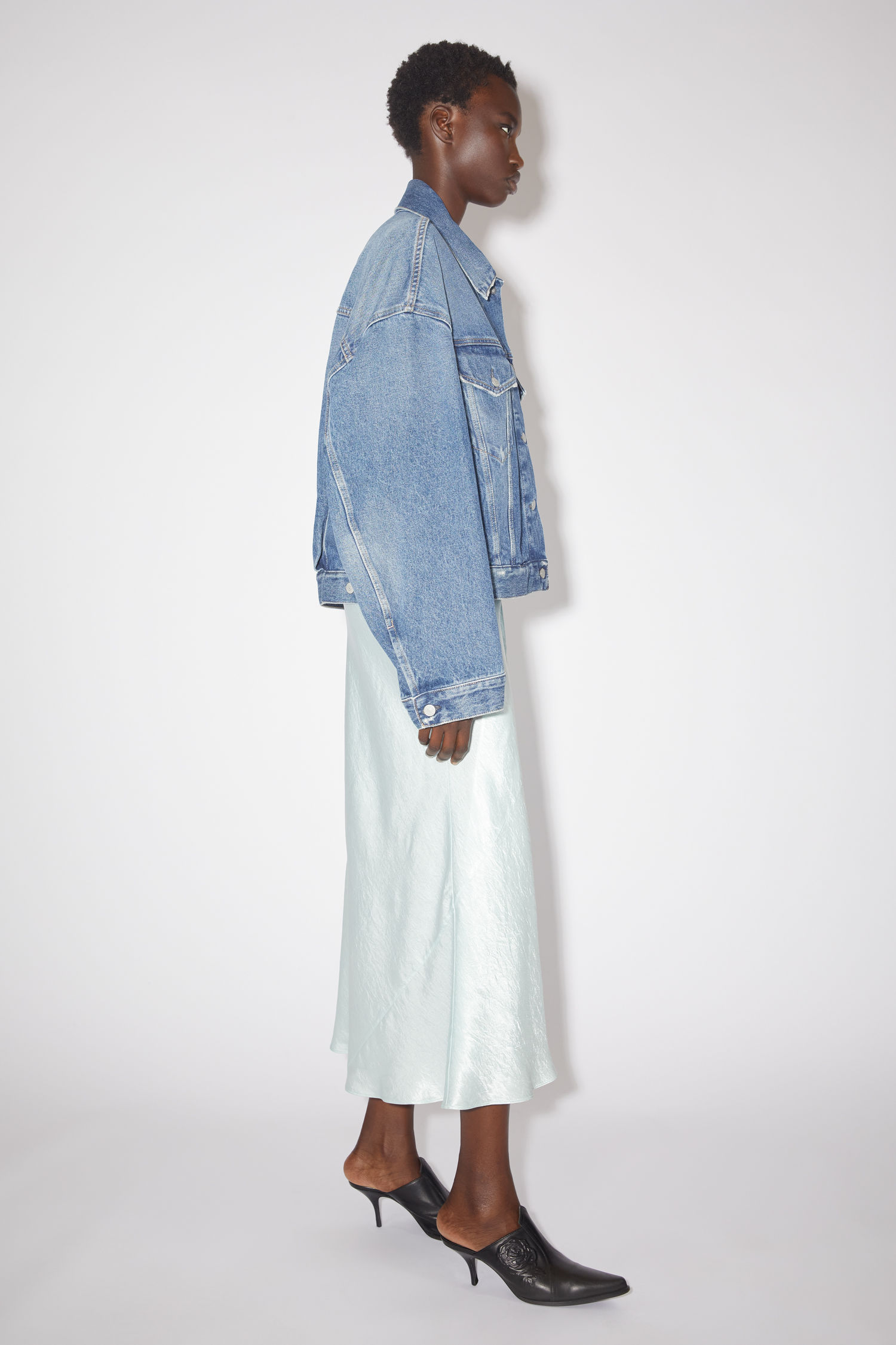 acne studios cropped denim jacket