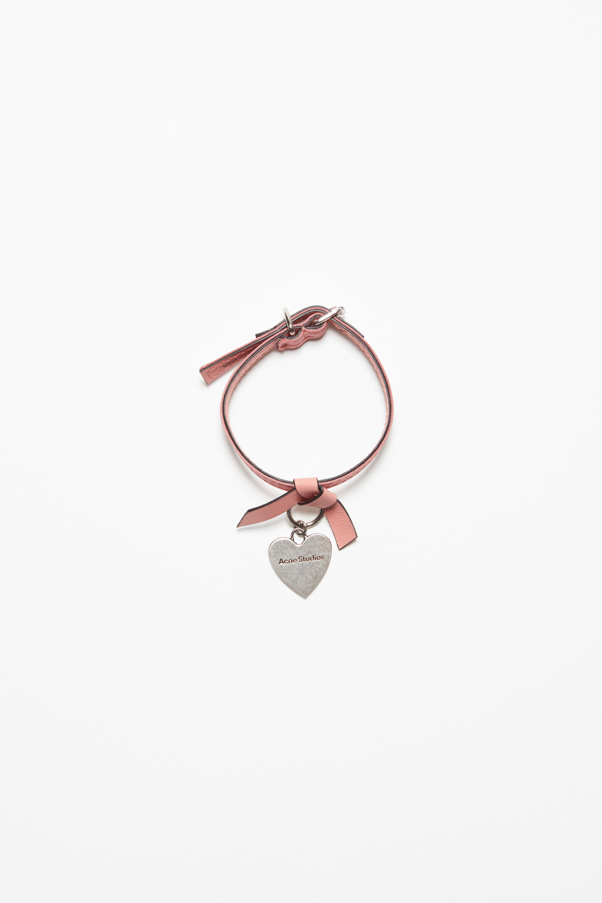 Acne Studios Musubi Charm Bracelet In Salmon Pink