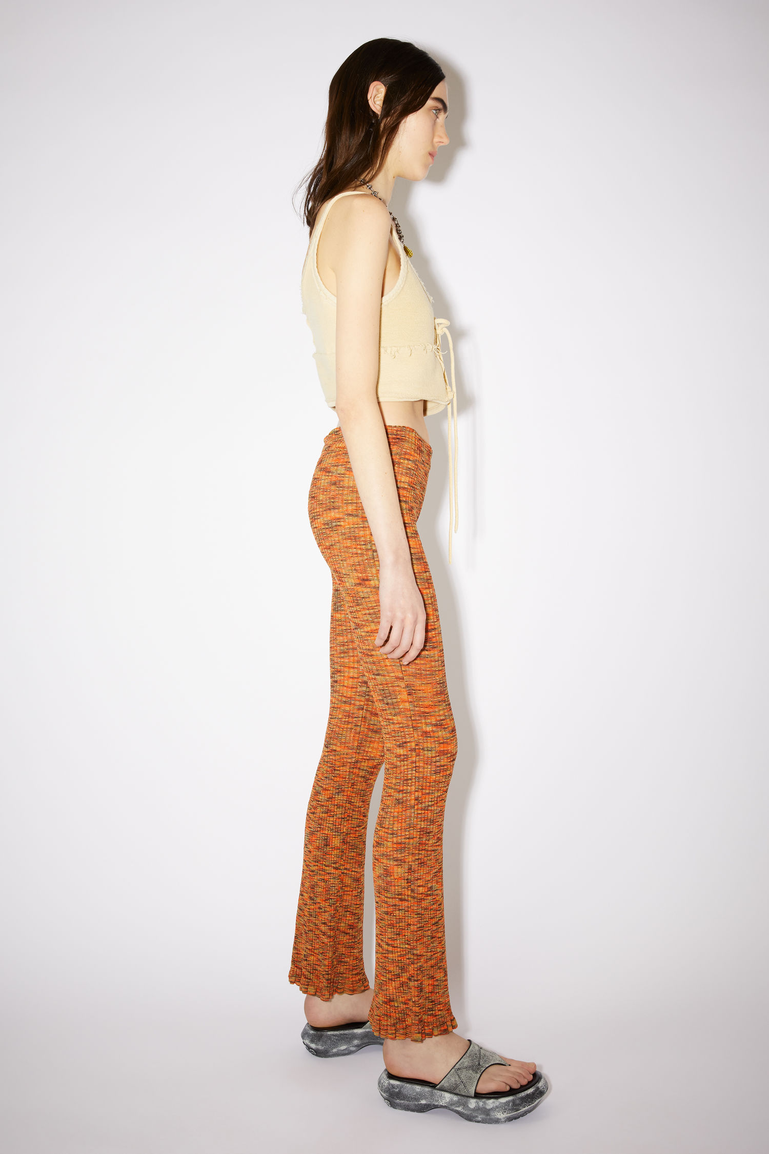 acne studios ribbed trousers