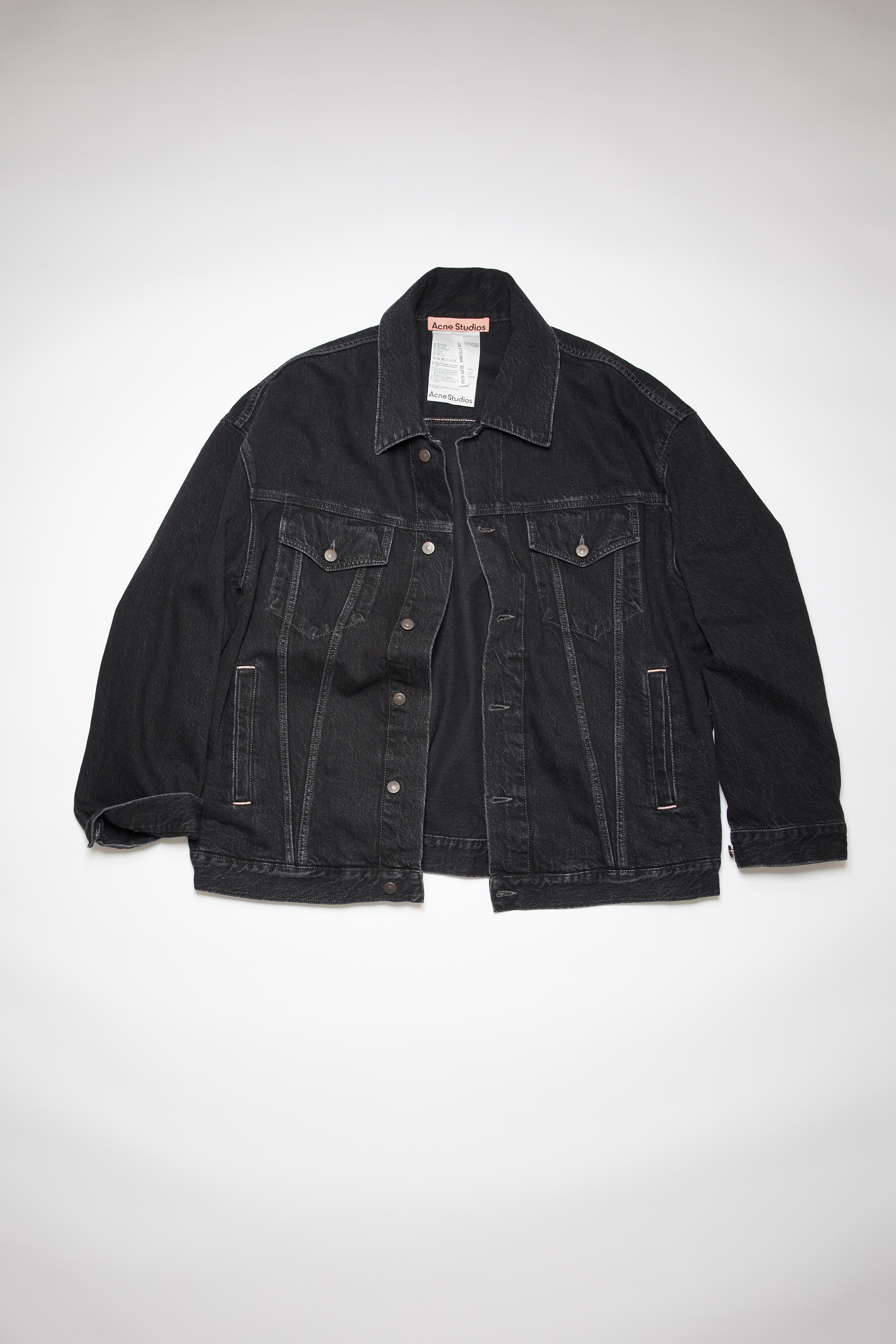 acne studios black denim jacket
