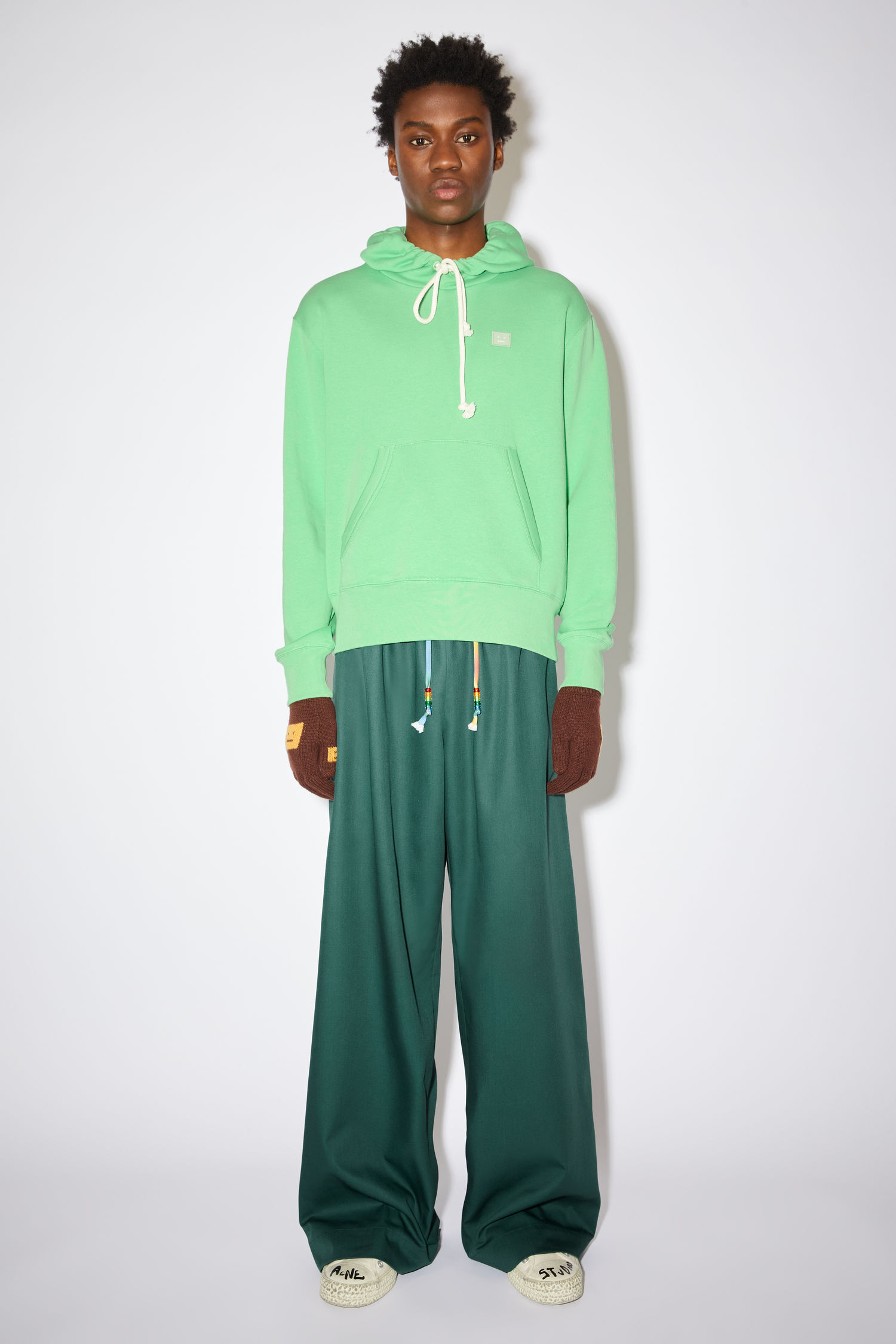 아크네 스튜디오 후드티 Acne Studios Hooded sweatshirt - Fern green