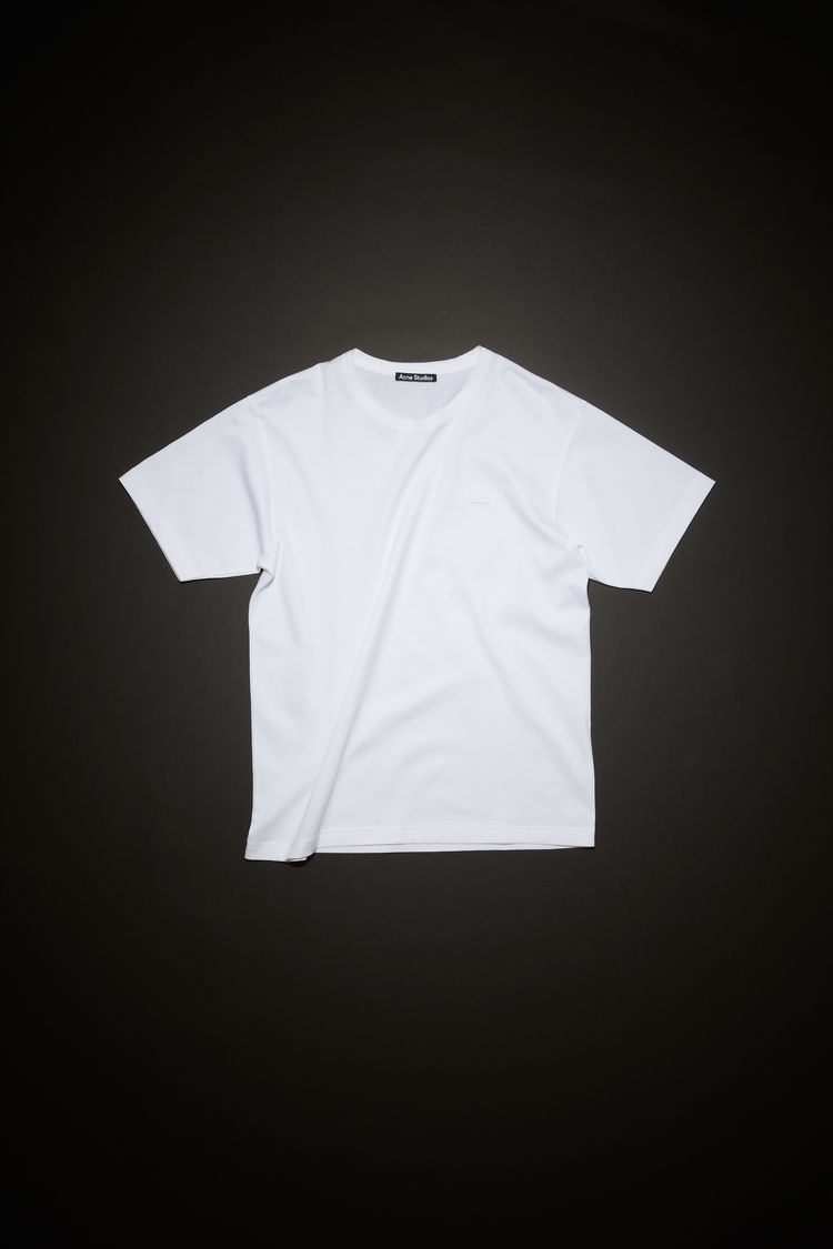 Acne Studios Crew Neck T-shirt In Optic White | ModeSens