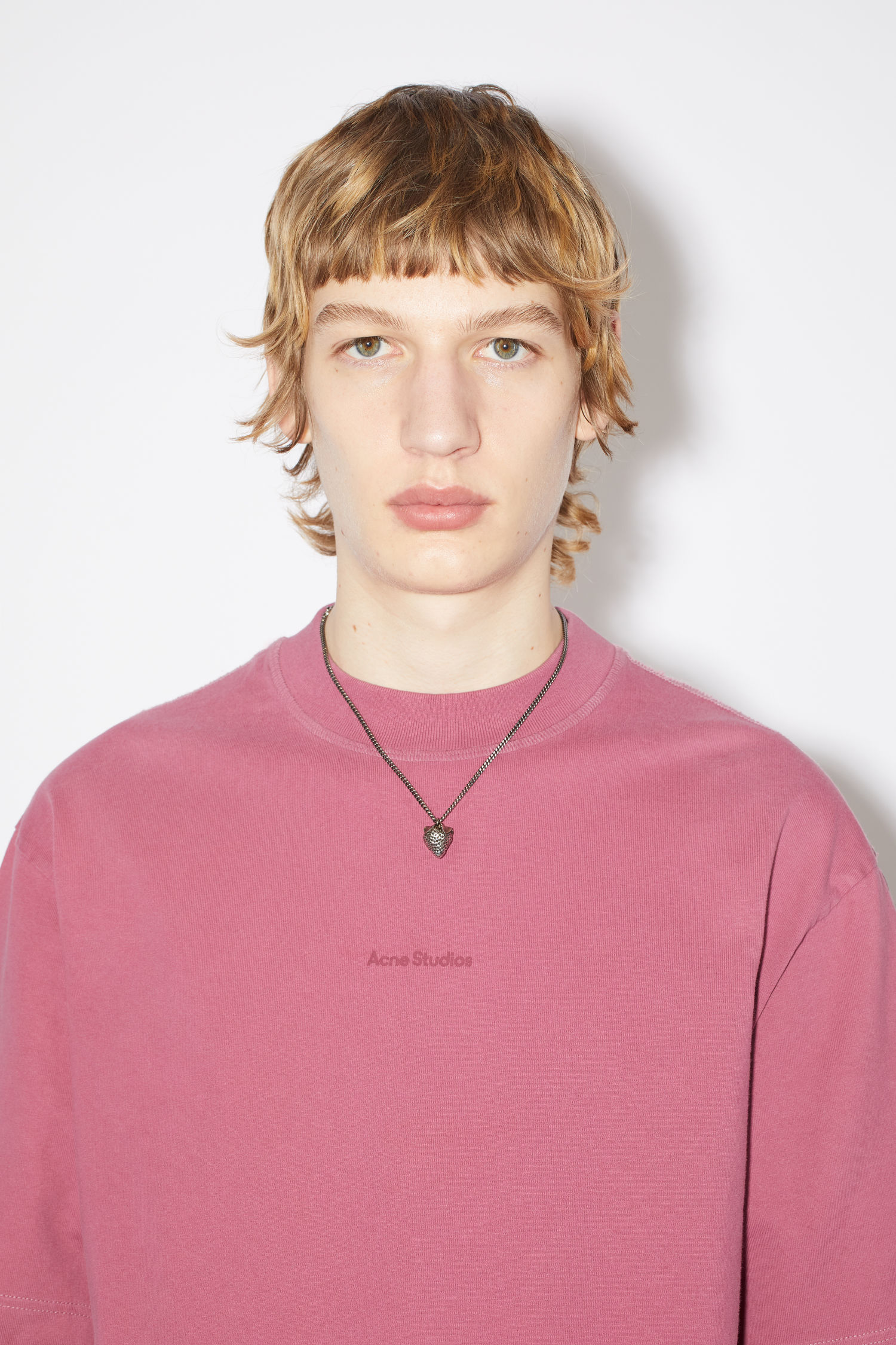 Acne Studios - Logo t-shirt - Old pink