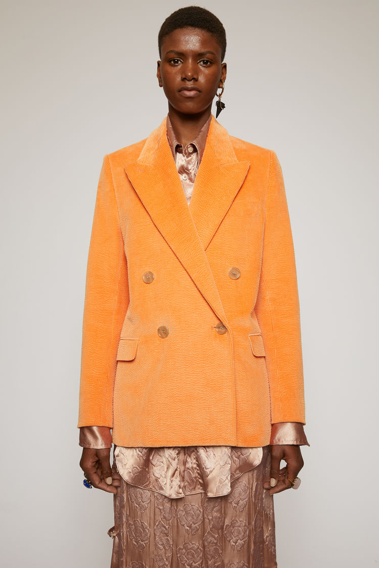 Acne Studios Corduroy Suit Jacket Peach Orange