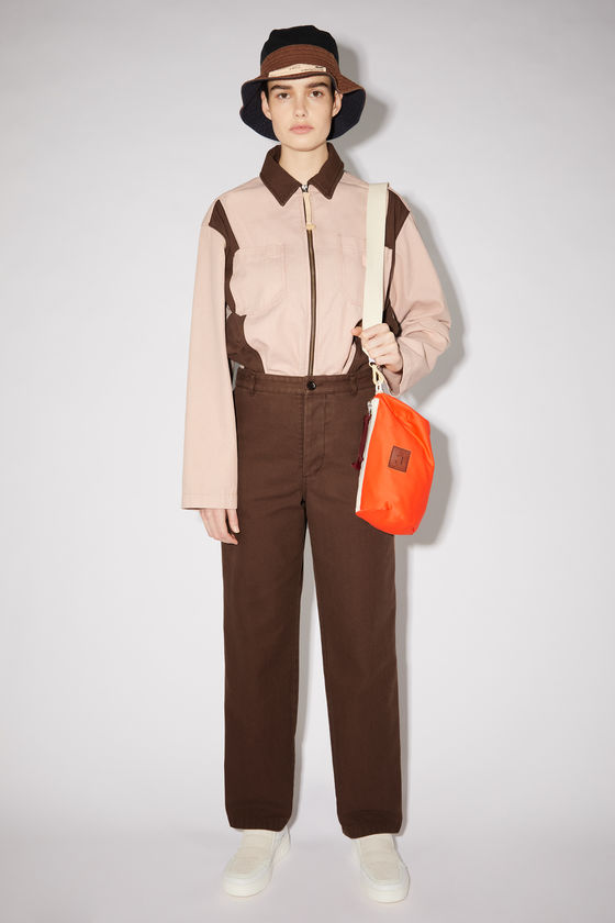 FA-UX-TROU000031, Dark brown/Powder pink