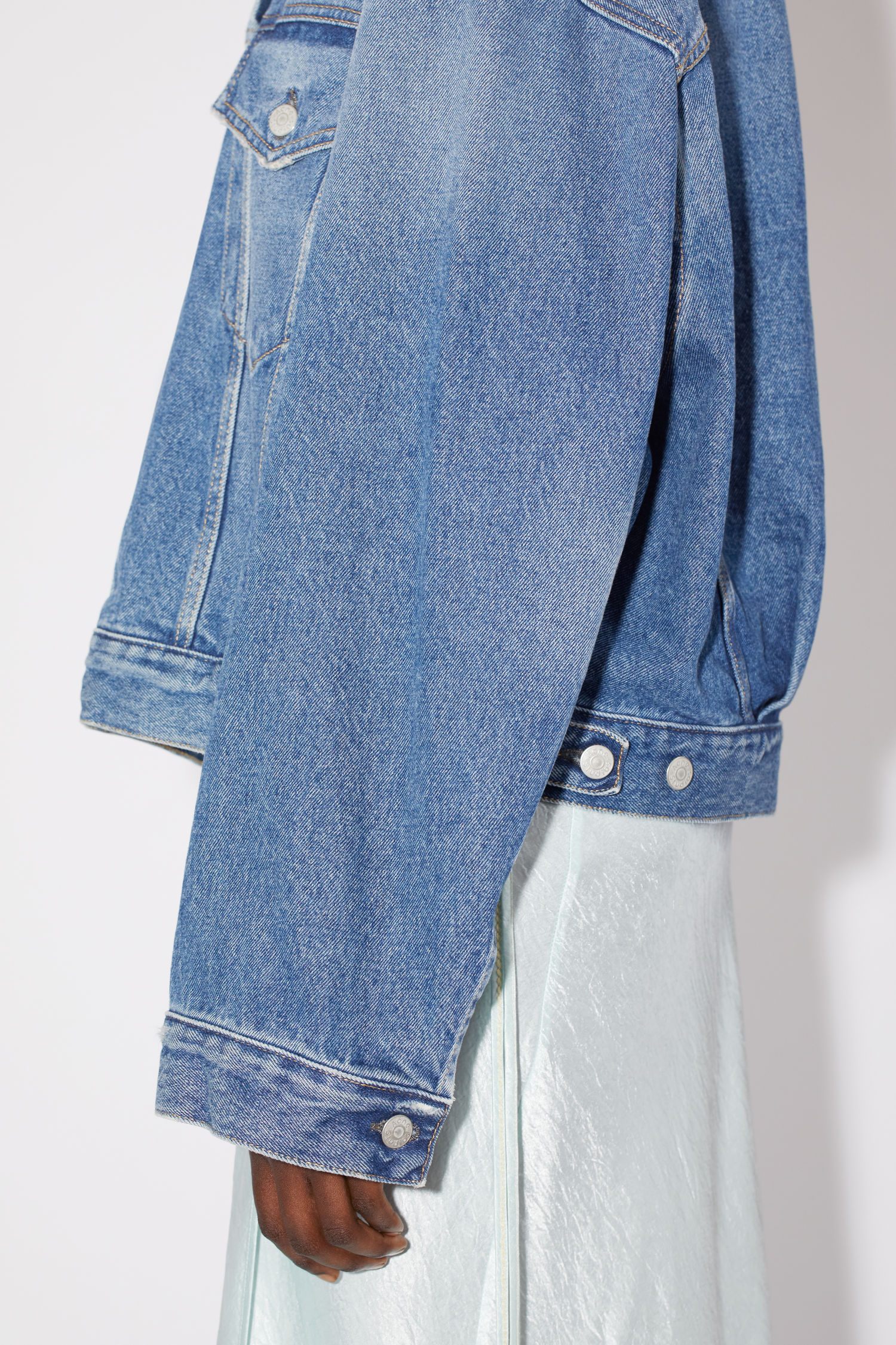 acne studios cropped denim jacket