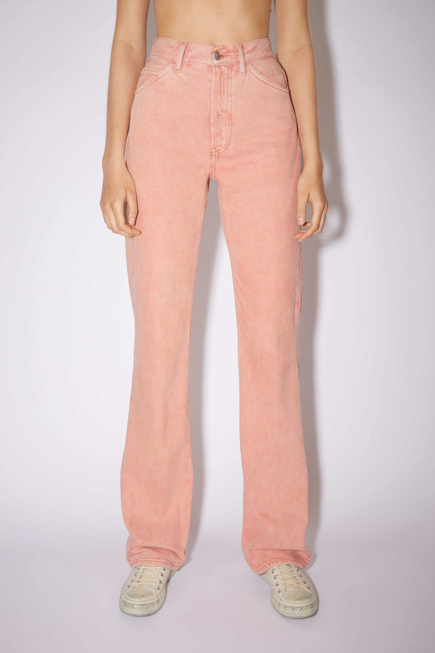 pink bootcut pants