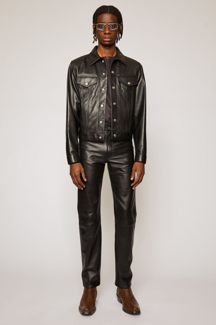 acne studios leather jacket mens