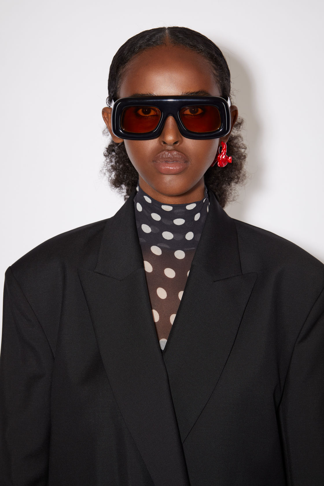 Acne Studios Double breasted Belted Jacket Black Black