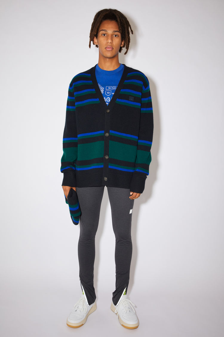 ACNE STUDIOS CARDIGAN SWEATER BLACK/BLUE