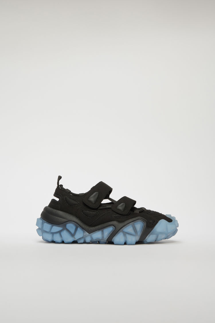 Acne Studios Bolzter Bryz Crystal W1 Black/blue In Velcro Sneakers