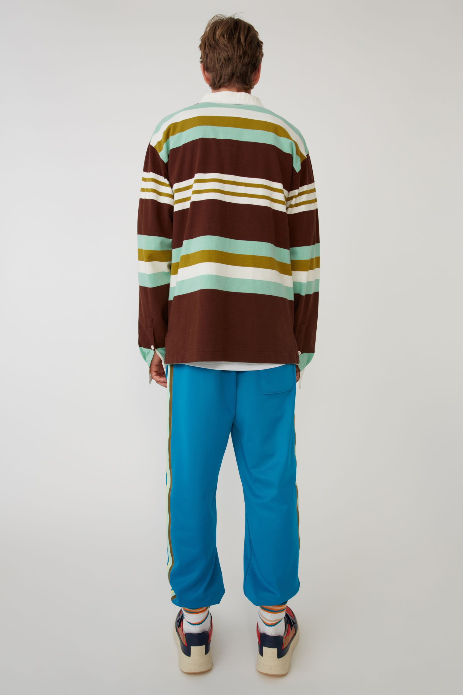 ACNE STUDIOS Rugby shirt brown/mint