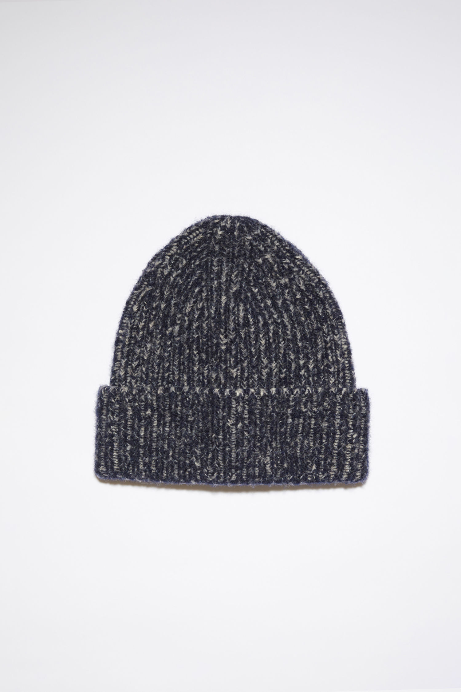 Acne Studios - Ribbed beanie hat - Navy 