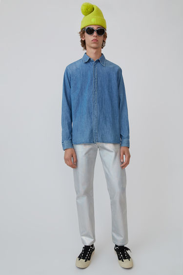 BL&Aring; KONST BK-UX-SHIR000003 Mid Blue 375x