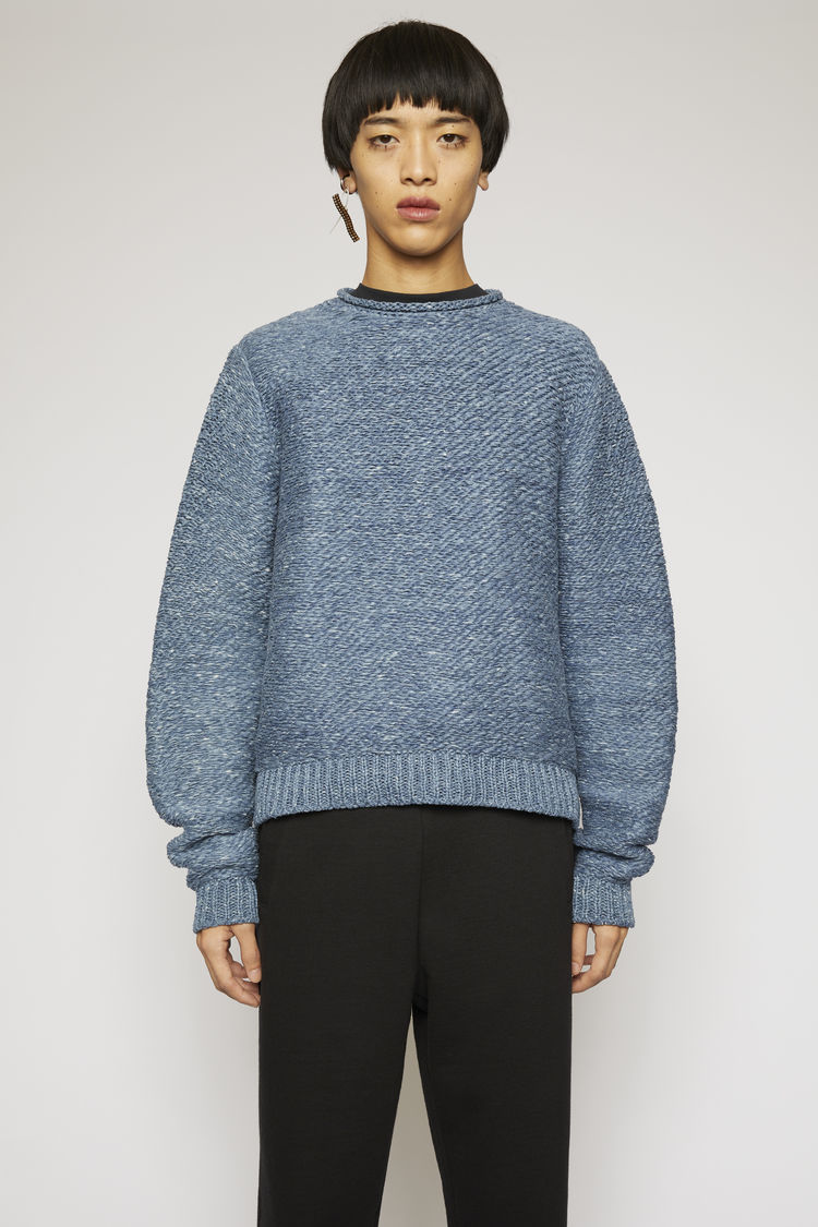 ACNE STUDIOS Chunky knit sweater Denim Blue