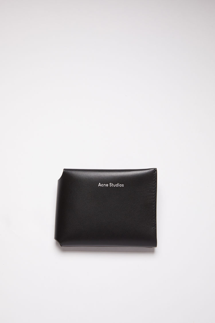 Acne Studios Folded Card Holder In Black